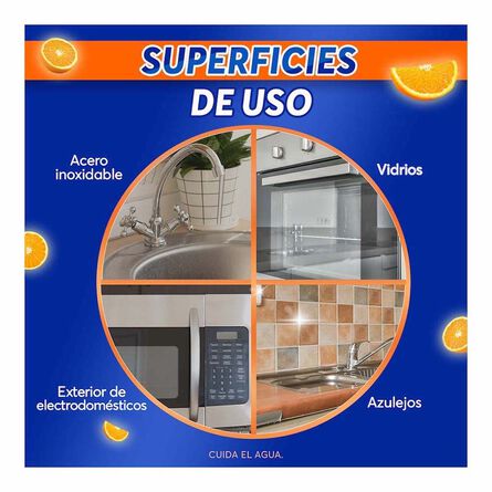 Brasso® Limpiador Líquido Desengrasante para Cocina Naranja Repuesto 500 ml image number 4