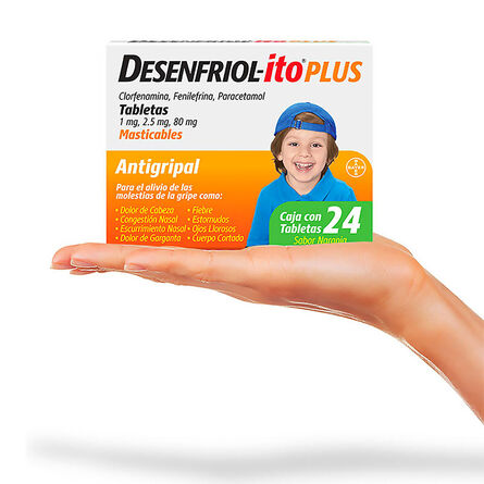 Desenfriol-ito PLUS Paracetamol 80 mg 24 Tabletas Masticables image number 5