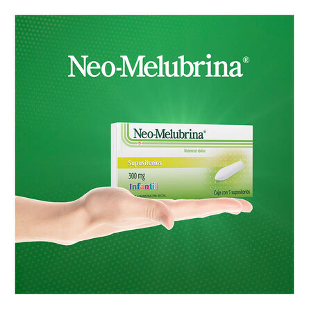 Supositorios Neo Melubrina Infantil 5 supositorios 300 mg image number 5
