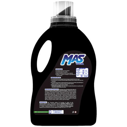 Detergente Líquido en Bolsa para Ropa Obscura MAS 4.65 L image number 2
