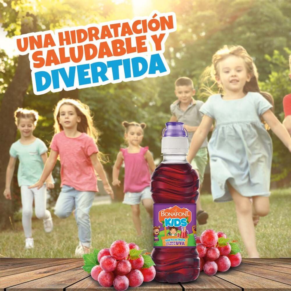 Agua Bonafont Kids Con Jugo Natural De Uva 300 Ml image number 2