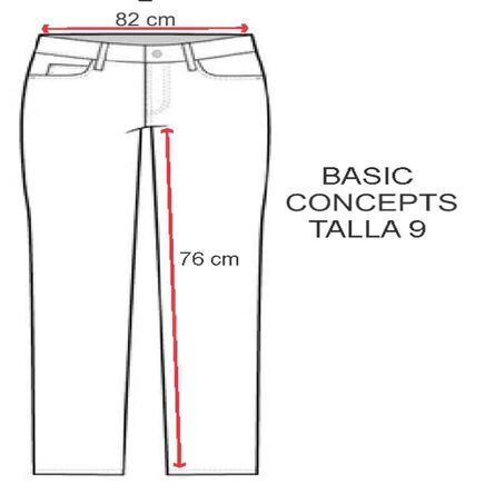 Jeans de Dama Basic Concepts Junior Talla 9 Doble Stone image number 3