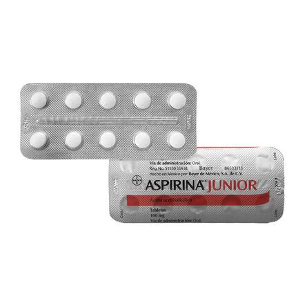 Aspirina Junior Alivio De Dolor De Cabeza y Fiebre 60 Tabletas image number 5