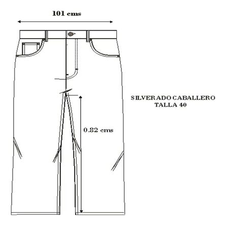Jeans Básico Masculino Silverado Talla 40 Rinse Recto image number 3