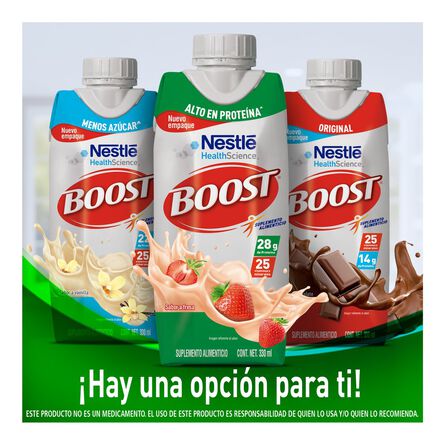 Suplemento Alimenticio Boost Azteca Alto en Proteína Fresa 330 ml image number 7