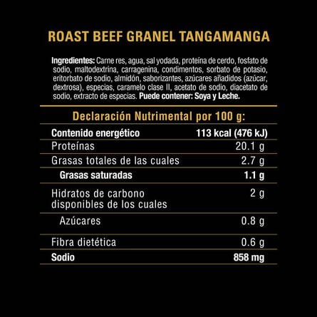 Roast Beef Tangamanga Kg image number 1