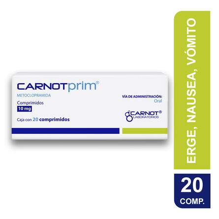 Carnotprim 10 mg Oral 20 Comprimidos image number 1