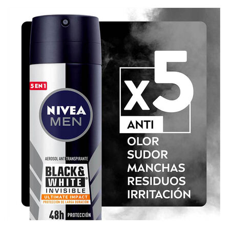 Desodorante Antimanchas Nivea Men Black & White Invisible Ultimate Spray 150 ml image number 2