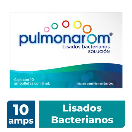 Lisados Bacterianos Pulmonarom 10 ampolletas con 3 ml image number 1
