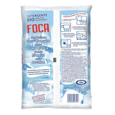 Detergente en Polvo para Ropa Foca Biológico 1 kg image number 1