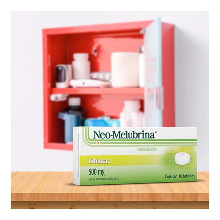 Tabletas Neo Melubrina 10 tabletas 500 mg image number 2