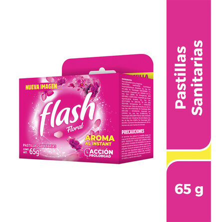 Pastilla Sanitaria Flash Floral 65 g image number 1