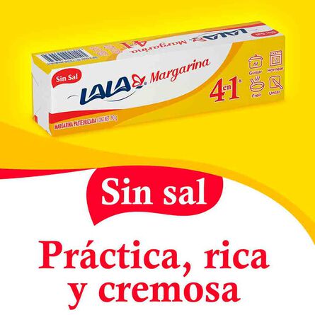 Margarina Lala Barra Sin Sal 90 g image number 3