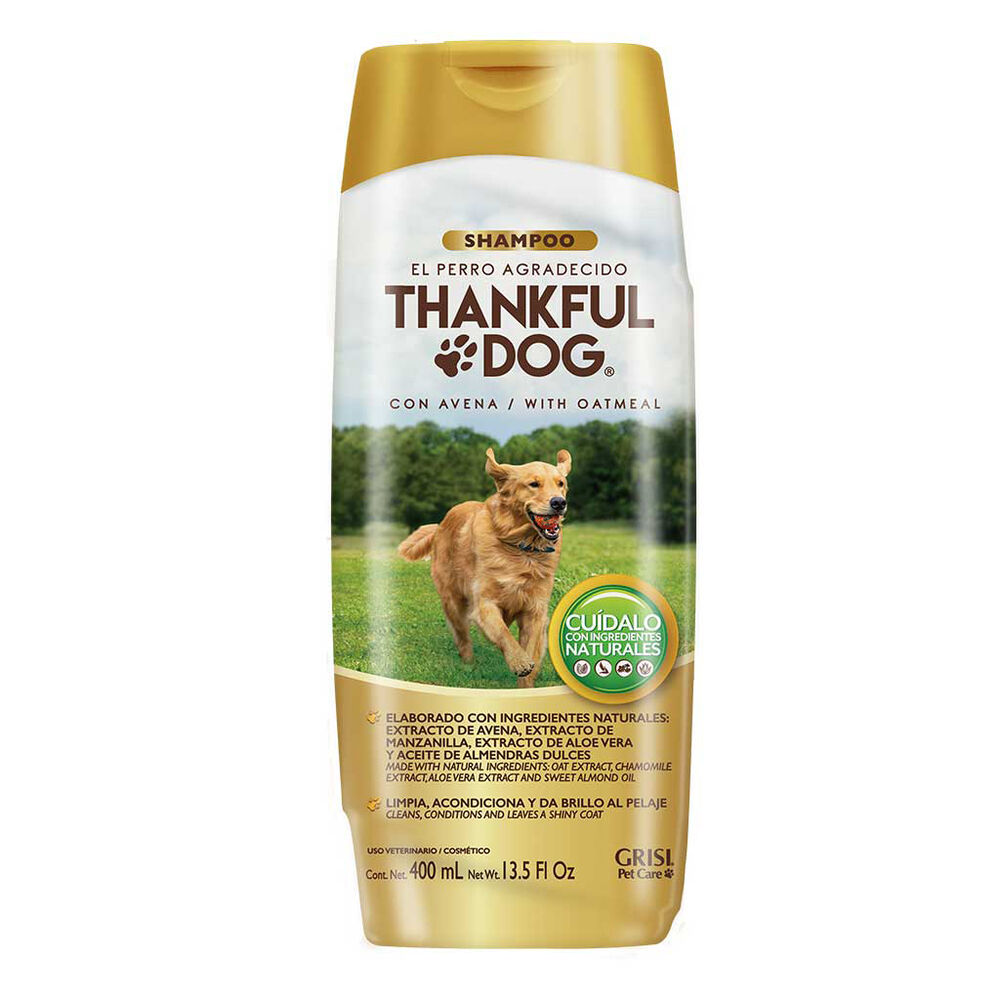Shampoo Thankful Dog con Avena 400 Ml image number 0