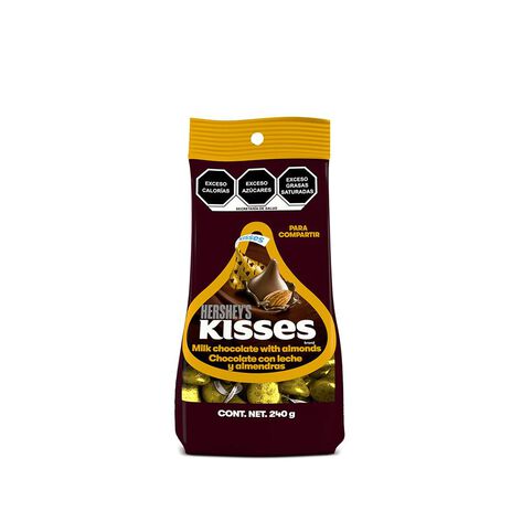 Chocolate Kisses Almonds 240 Gr Bol Kisses