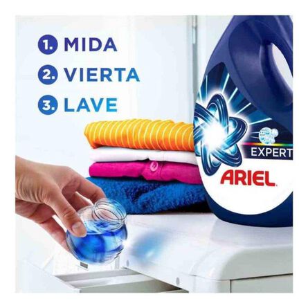 Ariel Doble Poder Detergente Líquido Concentrado Para Lavar Ropa Blanca y de Color 5 lt image number 4