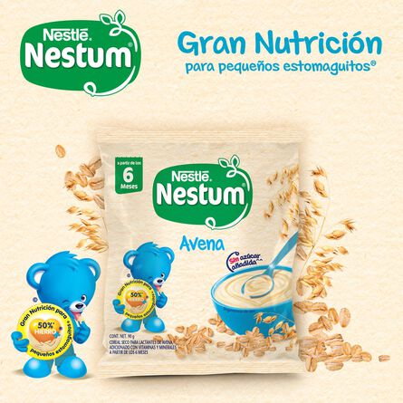 Cereal Infantil Nestum Etapa 1 Avena Bolsa 90g image number 6
