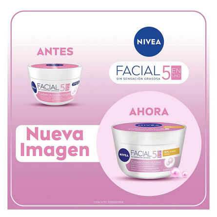 Nivea Crema Facial Hidratante Aclarante 5 En 1 Aclarado Natural FPS15 200 ml image number 3