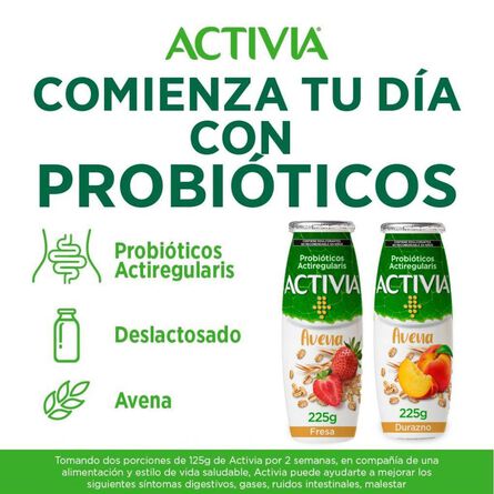 Yogurt Bebible Activia Avena Fresa 225 g image number 1