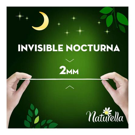 Toalla Femenina Naturella Nocturna Invisible 20 piezas image number 4