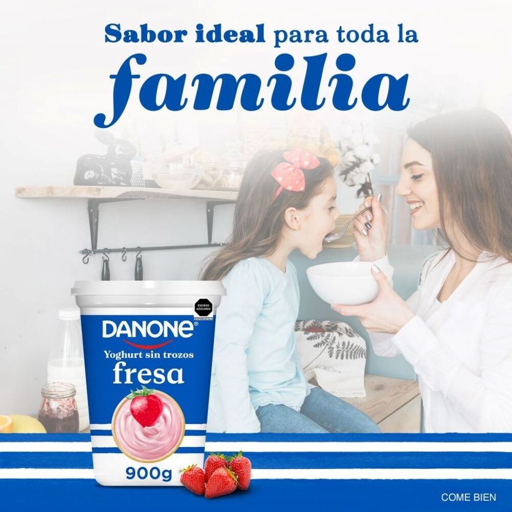 Yoghurt Danone Sabor Fresa 900g image number 4