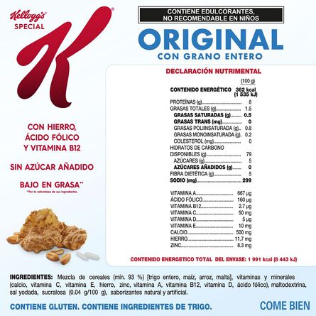 Cereal Kellogg's Special K Original 550 g image number 1
