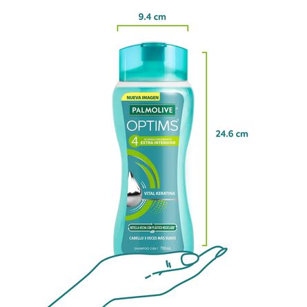 Shampoo Palmolive Optims Acondicionamiento Extra Intensivo 700 ml image number 3