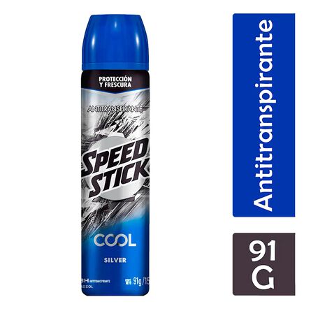 Desodorante Antitranspirante En Aerosol Speed Stick Cool Silver 91 G image number 3