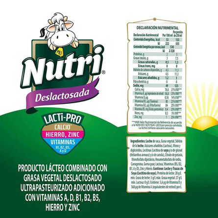 Producto Lacteo Combinado Nutri Deslactosada 1 Litro image number 2