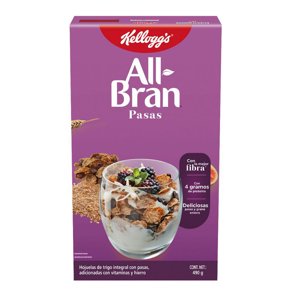 Cereal All Bran Pasas Kellogg's 490 Gr image number 0