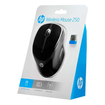Mouse Inalámbrico HP 250 Negro image number 2