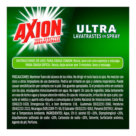 Lavatrastes Axion Ultra en Spray 750 ml image number 1