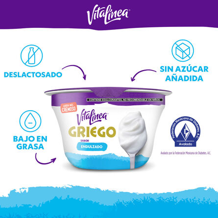 Yoghurt Griego Vitalínea Endulzado 125 g image number 2