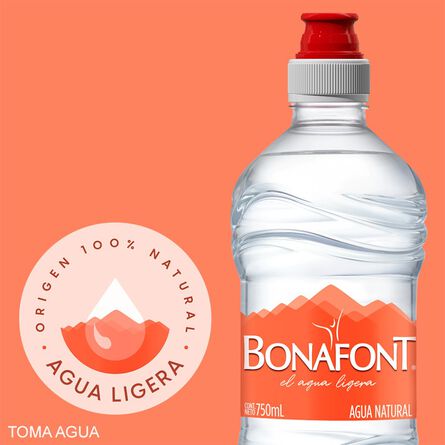 Agua Natural Bonafont 750 ml image number 1