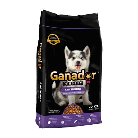 Alimento para perro Ganador Premium 20 Kg Cachorro Razas Medianas y Grandes image number 2