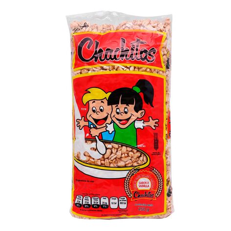 Cereal Chachitos De Trigo Inflado Vainilla Bolsa 250 Gr
