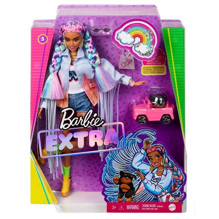 Barbie Extra Trenzas De Arcoiris Pza image number 5