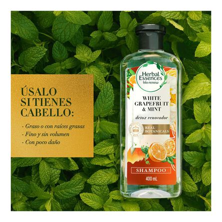 Shampoo Herbal Essences Bio:renew Radiant Shine White Grapefruit & Mosa Mint 400 ml image number 2