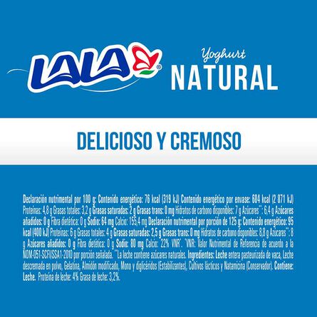 Yoghurt Batido Lala Natural 440 g image number 1