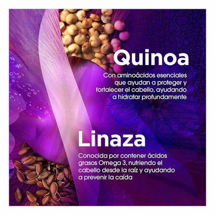 Tratamiento Acondicionador Sedal Hidratación y Control Caída Quinoa y Linaza 260 ml image number 2