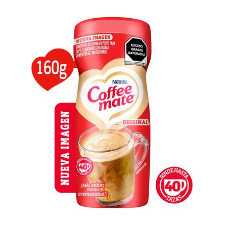 Sustituto de crema para café Coffee Mate polvo original 160 g image number 1