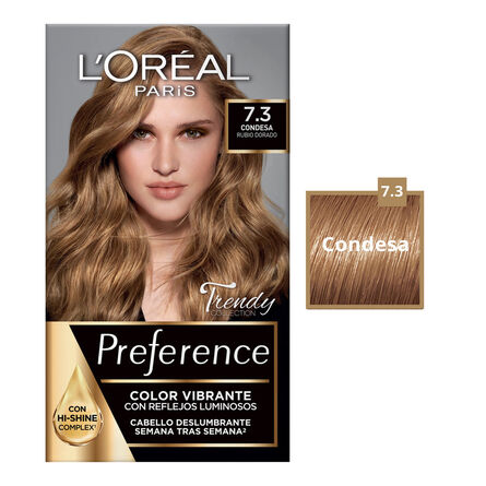 Tinte Preference de L'Oréal Paris 7.3 Condesa Rubio Dorado image number 1