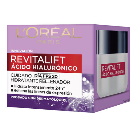 Crema Facial Día Revitalift de L’Oréal Paris Ácido Hialurónico 50 Ml image number 1