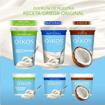 Yoghurt Griego Oikos Natural sin Endulzar 900g image number 4