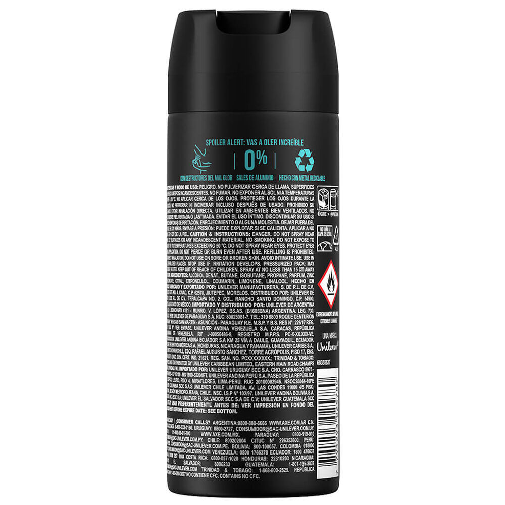 Desodorante en Aerosol Axe Apollo para Caballero 97g image number 1
