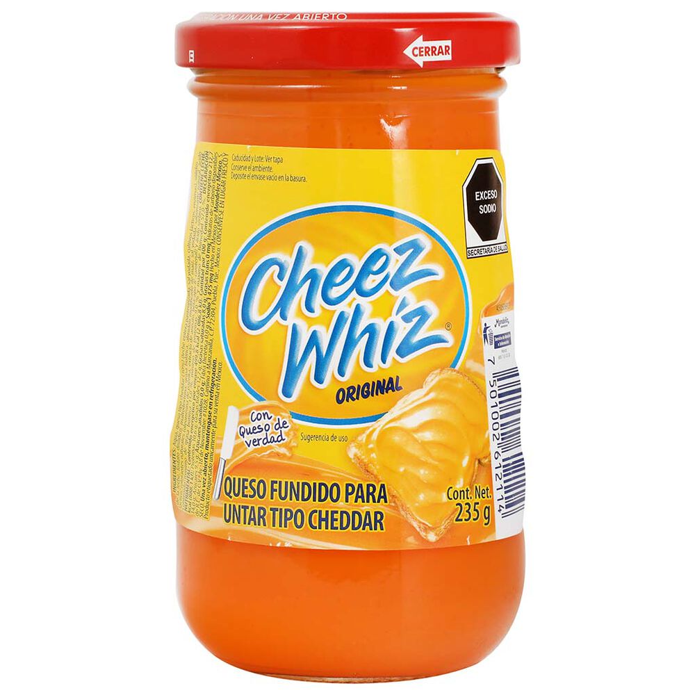 Queso Amarillo Untable Cheez Whiz 235 Gr image number 0