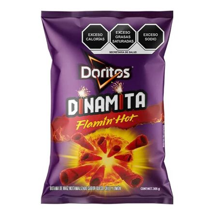 Botana Doritos Dinamita Flamin Hot 302 g image number 1