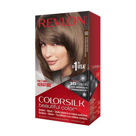 Tinte para cabello Beautiful Color Keratina Castaño Claro Cenizo tono 50 59.1 ml image number 2