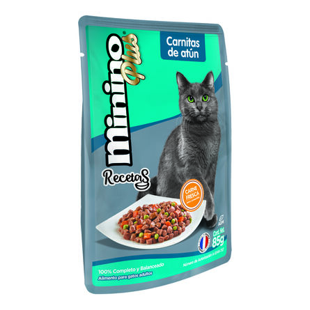 Alimento para Gato Minino Plus Carnitas 85 g image number 1