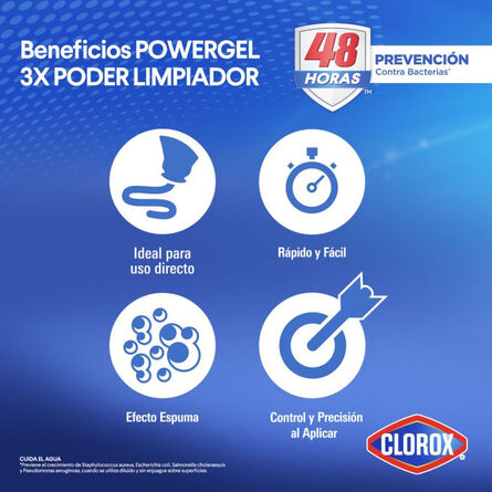 Blanqueador Clorox Gel Magia Flor 930 ml image number 4
